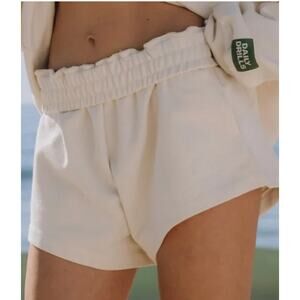 Daily Drill Cream Cotton Super Shorts - Size XS/S